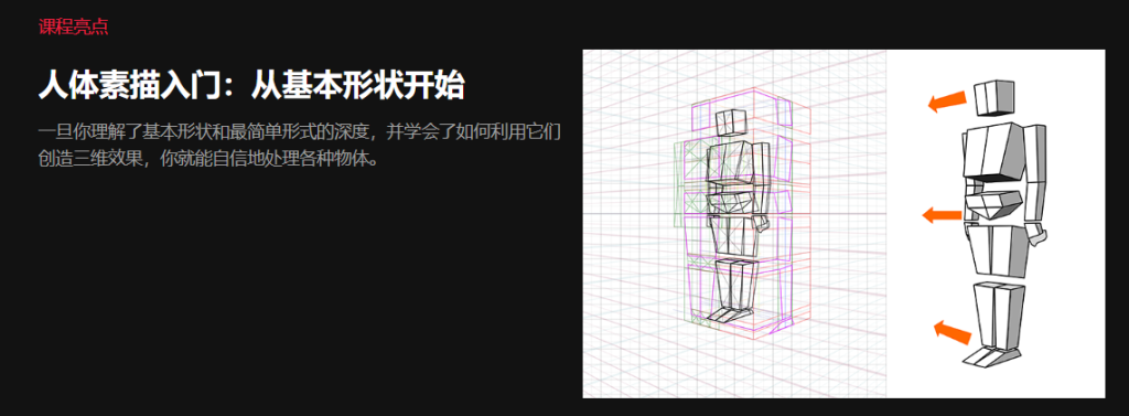 插画师COSMOS的基本形状人物素描：简易方法