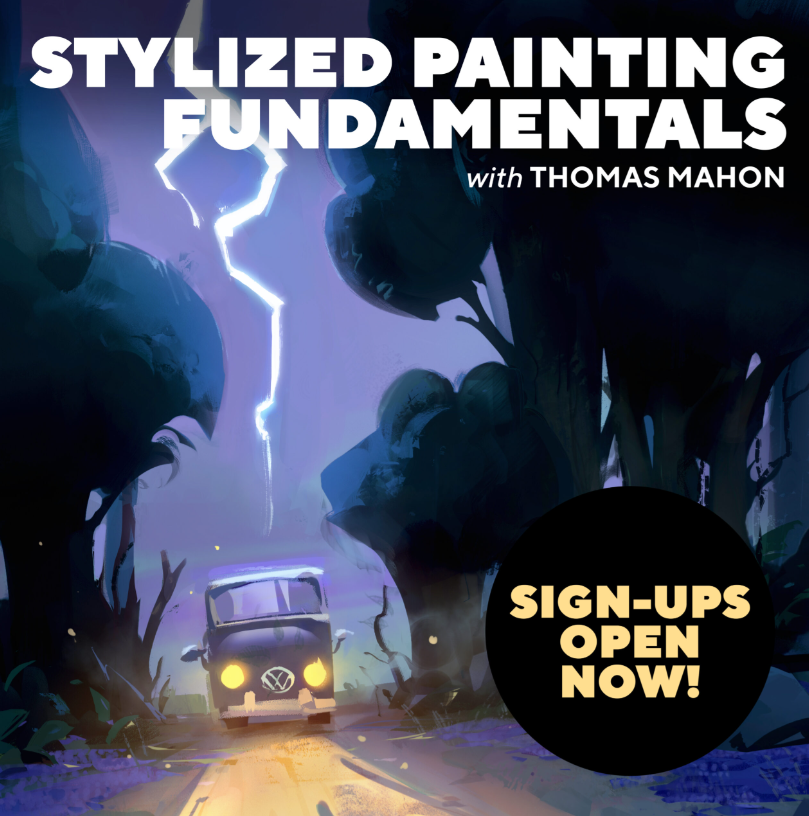 Thomas Mahon 风格化绘画教程-CG绘画